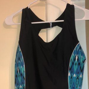 Blue and Black bathing suit